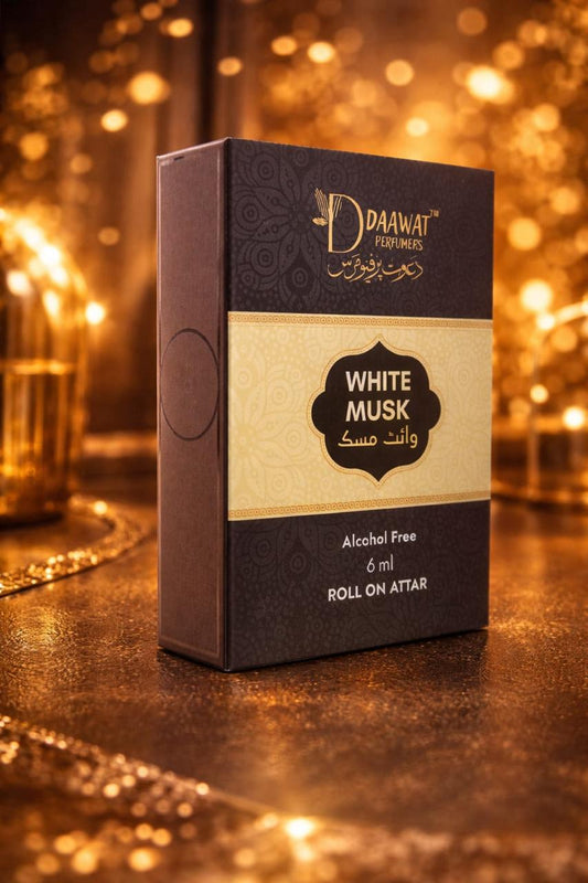 White Musk Premium Roll On Attar – Alcohol Free (6ml)